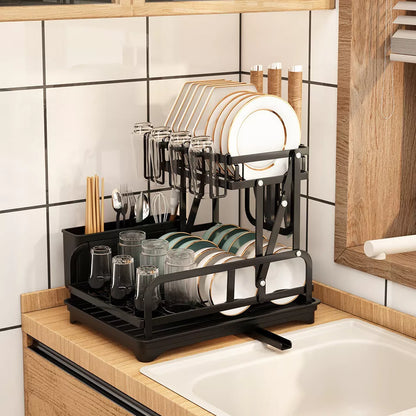 Stack & Drain Multi-Tier Dish Rack