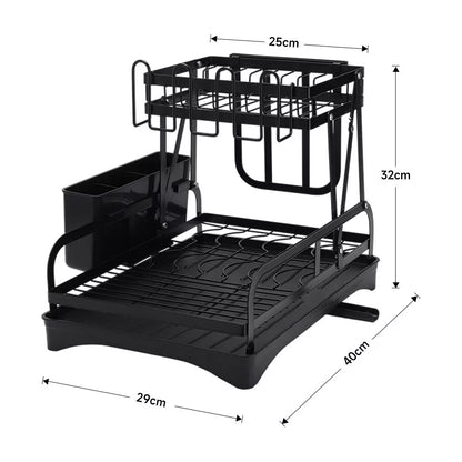 Stack & Drain Multi-Tier Dish Rack